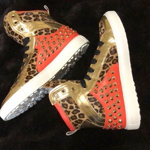 DSQUARED Pony leopard sneakerSize41/women’s 10